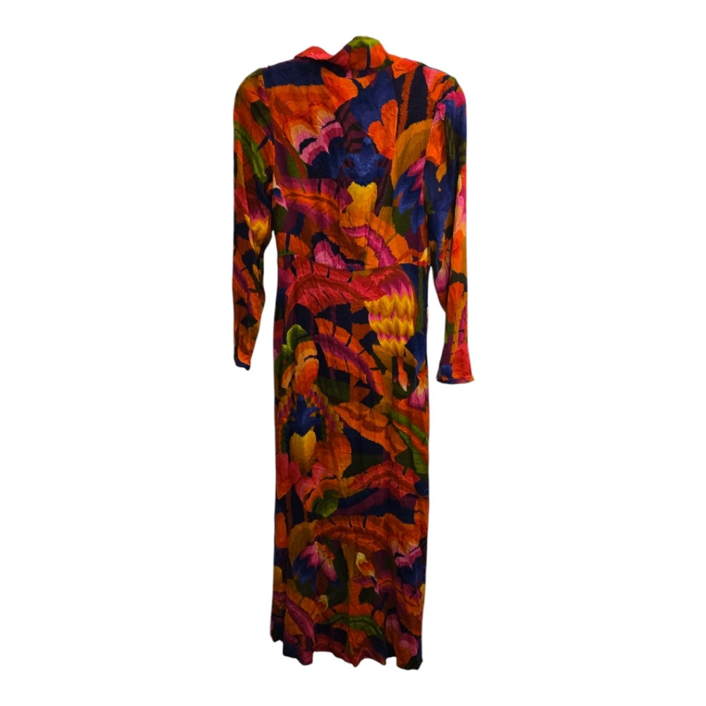 FARM Rio Rainbow Forest Long Sleeve Maxi Dress Sz S - Picture 3 of 13